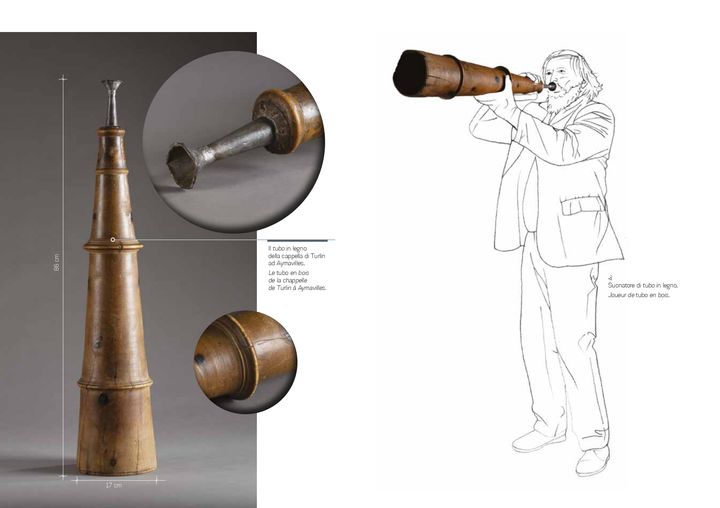 Visualizza immagine Il tubo in legno della cappella di Turlin ad Aymavilles. 