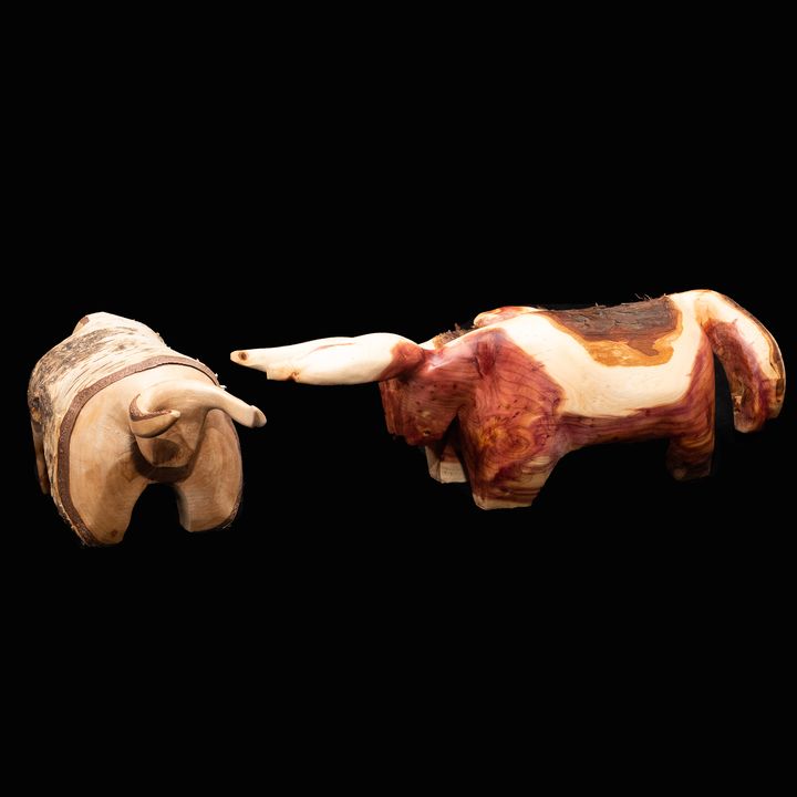 Visualizza immagine Lé cornaille - Le cornaiille - Le cornaye  (Le mucche di legno)               