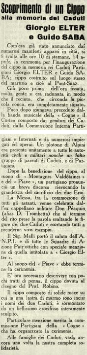 Regarde l'image Article publié dans « Lo Partisan » du 19 avril 1946