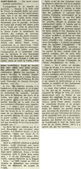 Visualizza immagine Articolo pubblicato su “La Vallée d’Aoste” del 4 settembre 1948